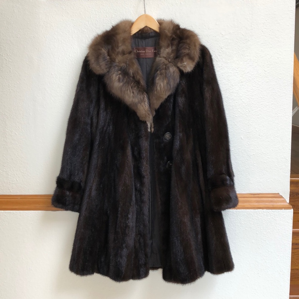 Christian Dior mink fur coat